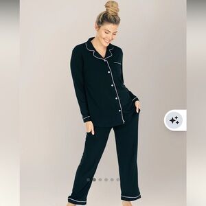 Kindred Bravely Clea Bamboo Long Sleeve Classic Pajama Set - size M